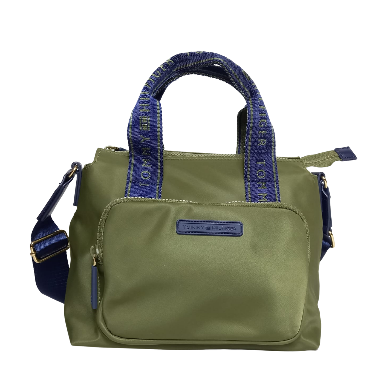 CARTERA CROSSBODY TOMMY HILFIGER VERDE CON ASAS AZULES TAMAÑO TALLA ÚNICA - 1