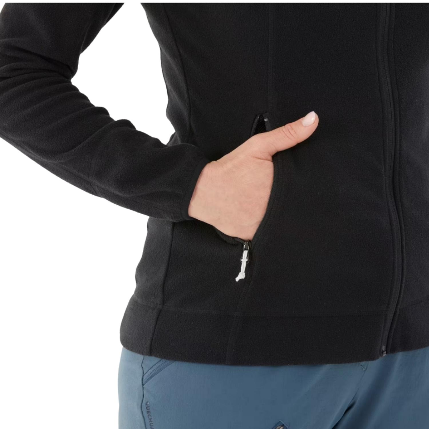 CASACA POLAR DE MONTAÑA Y TREKKING MUJER QUECHUA MH120 FULL ZIP - 4