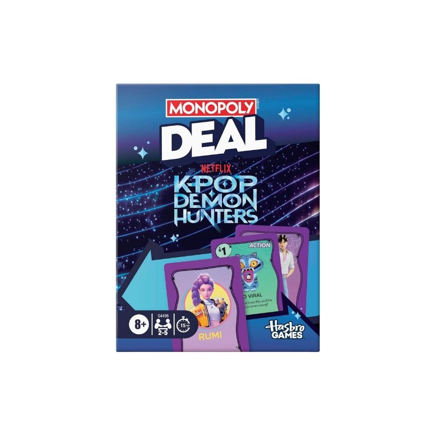 JUEGO DE CARTAS MONOPOLIO DEALS K-POP DEMON HUNTER - INGLES - 1