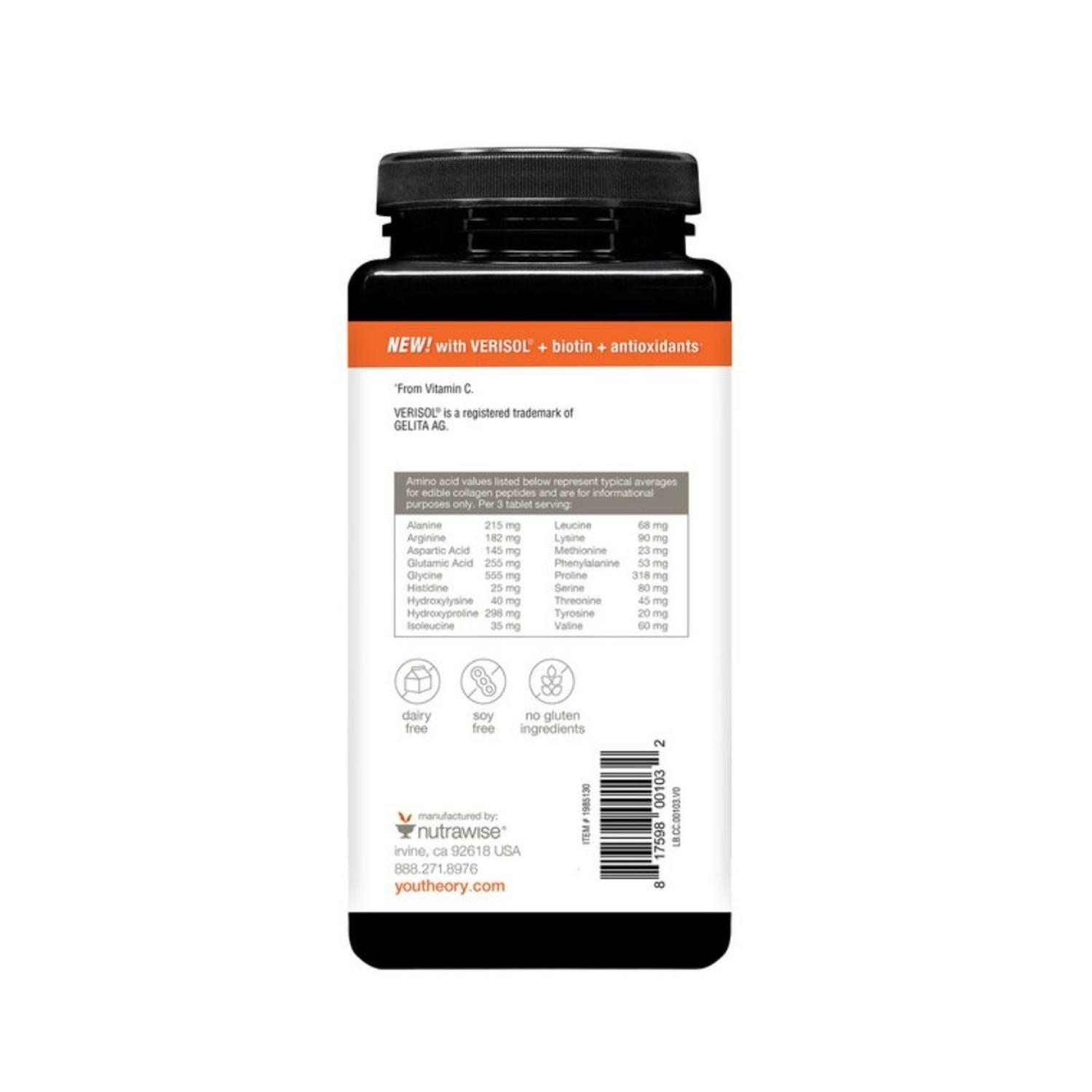 COLAGENO CONCETRADO CON VERISOL BIOTIN Y ANTIOXIDANTES - 345 TABLETAS - 4