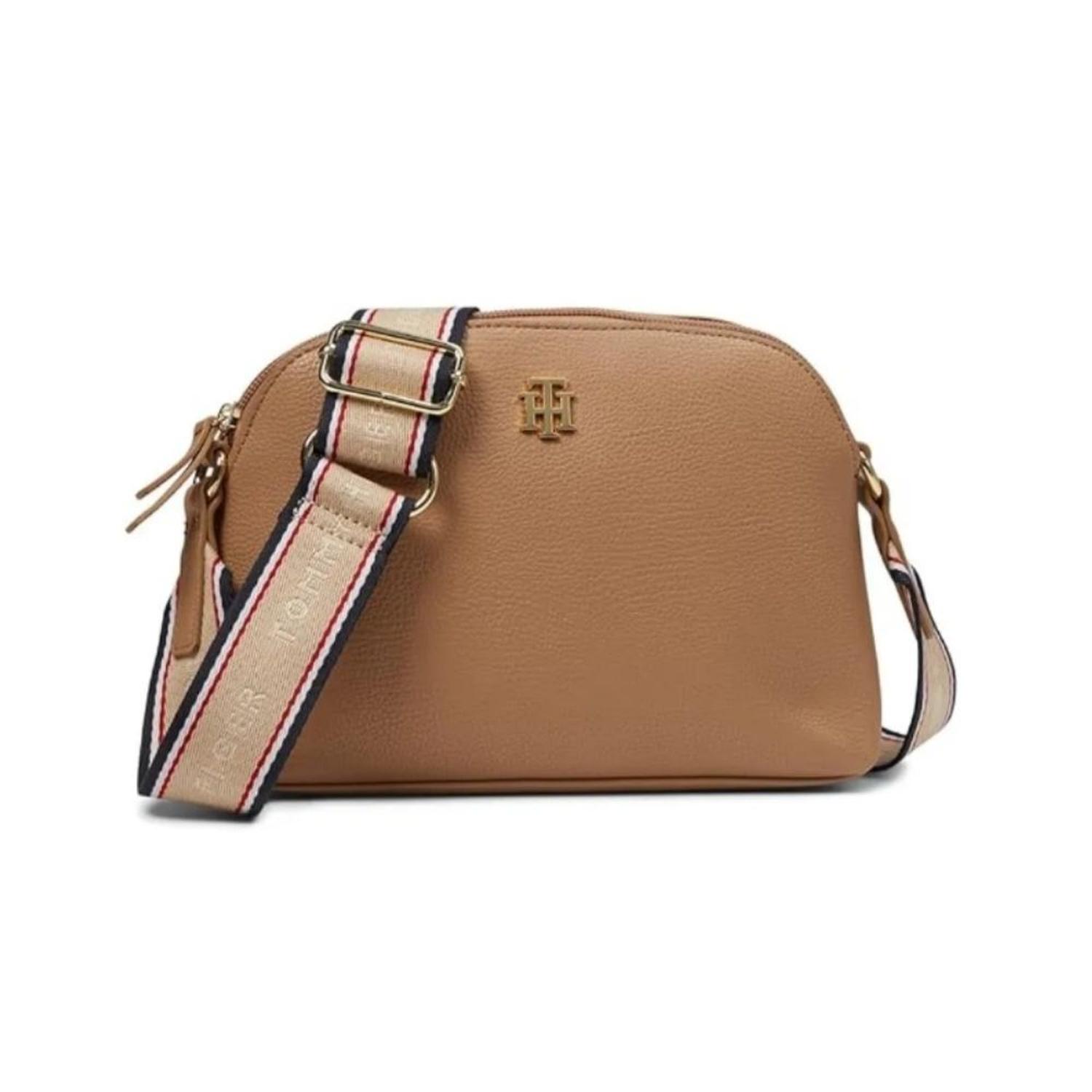 CARTERA CROSSBODY TOMMY HILFIGER KIARA II DOME - BEIGE - 1