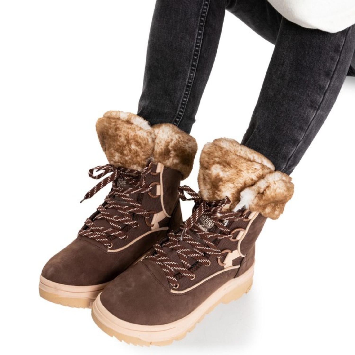 BOTAS DE CUERO PARA LA NIEVE ROXY YUMA - MARRON - 1