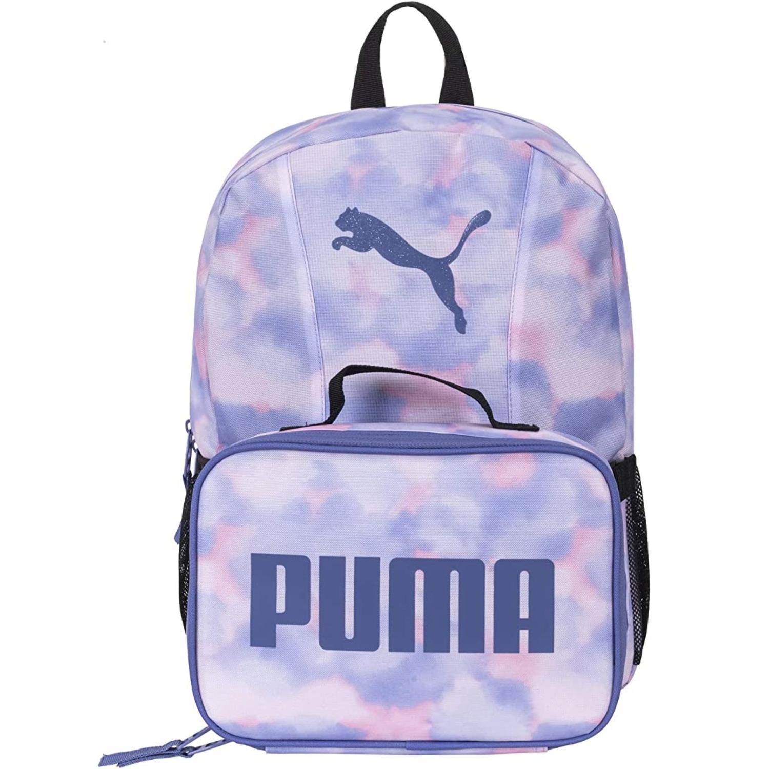 SET MOCHILA Y LONCHERA PUMA PARA NIÑOS MORADO TAMAÑO TALLA ÚNICA - 1