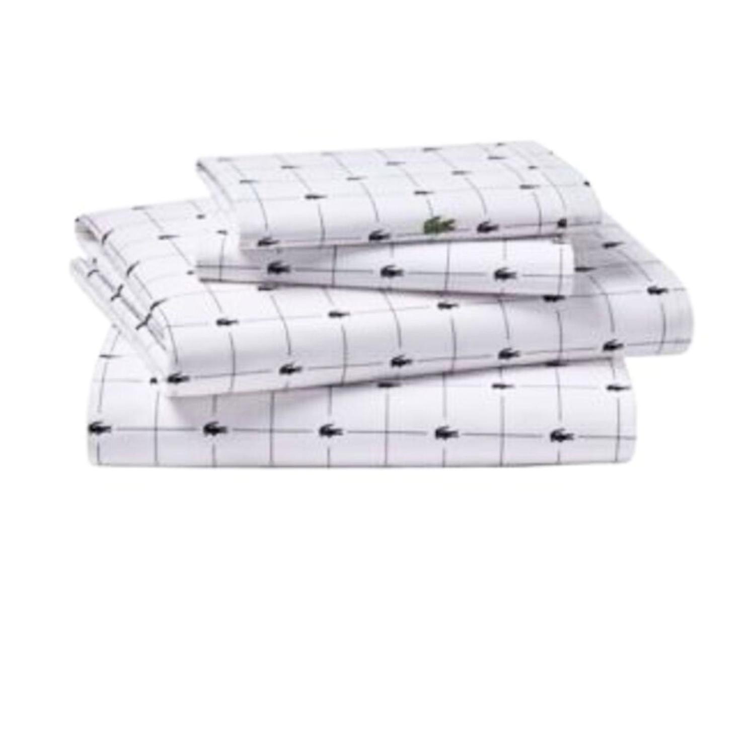 JUEGO DE SABANAS LACOSTE 100% ALGODÓN PERCALE TAMAÑO TALLA ÚNICA - 1