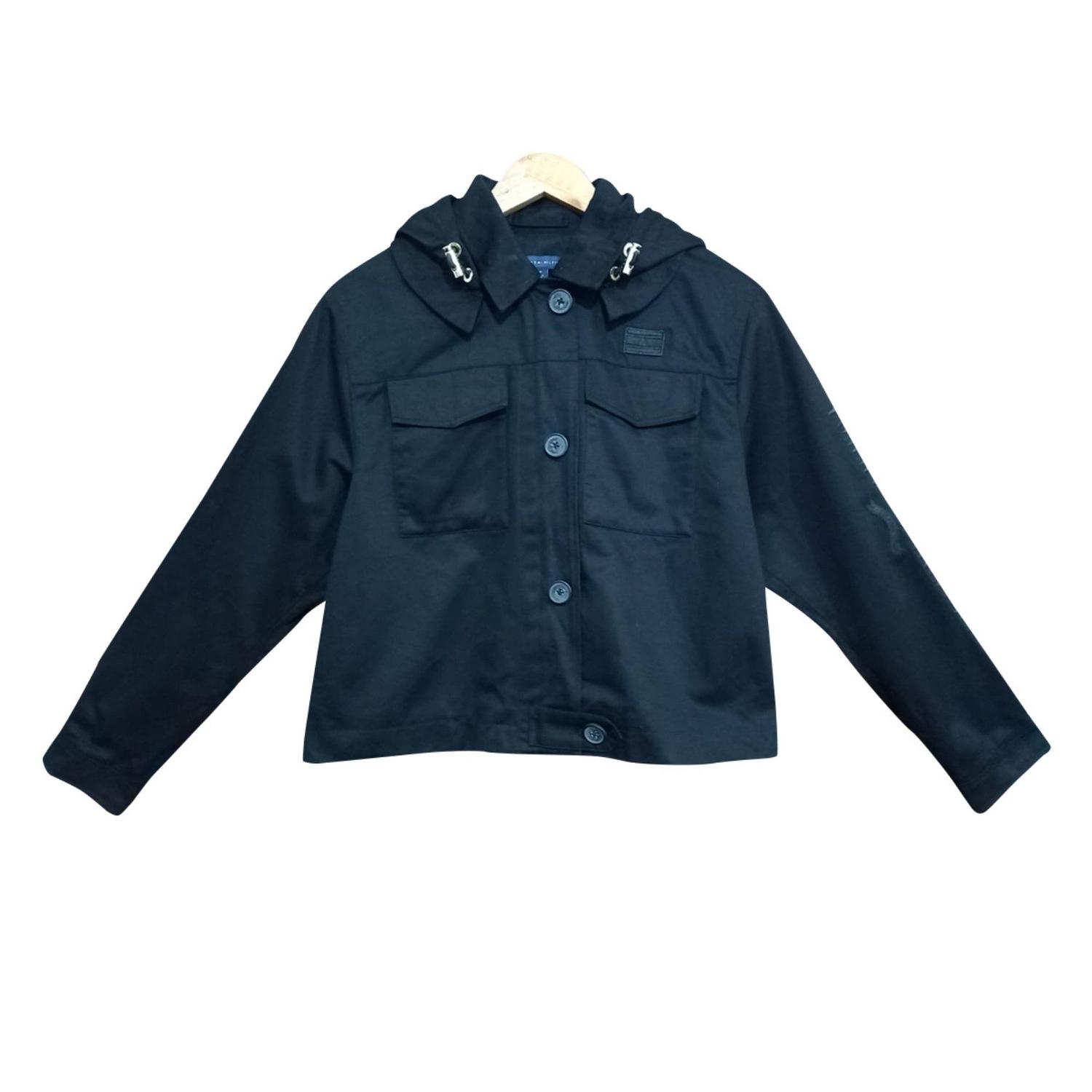 CASACA PARA MUJER TOMMY HILFIGER CON CAPUCHA - NEGRA - 1