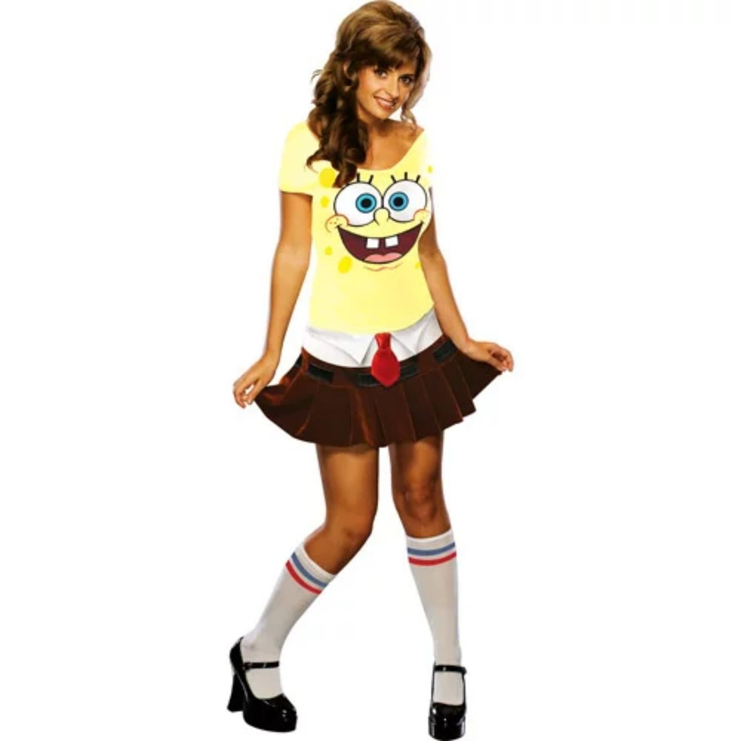 DISFRAZ ADULTO MUJER BOB ESPONJA - S - 1
