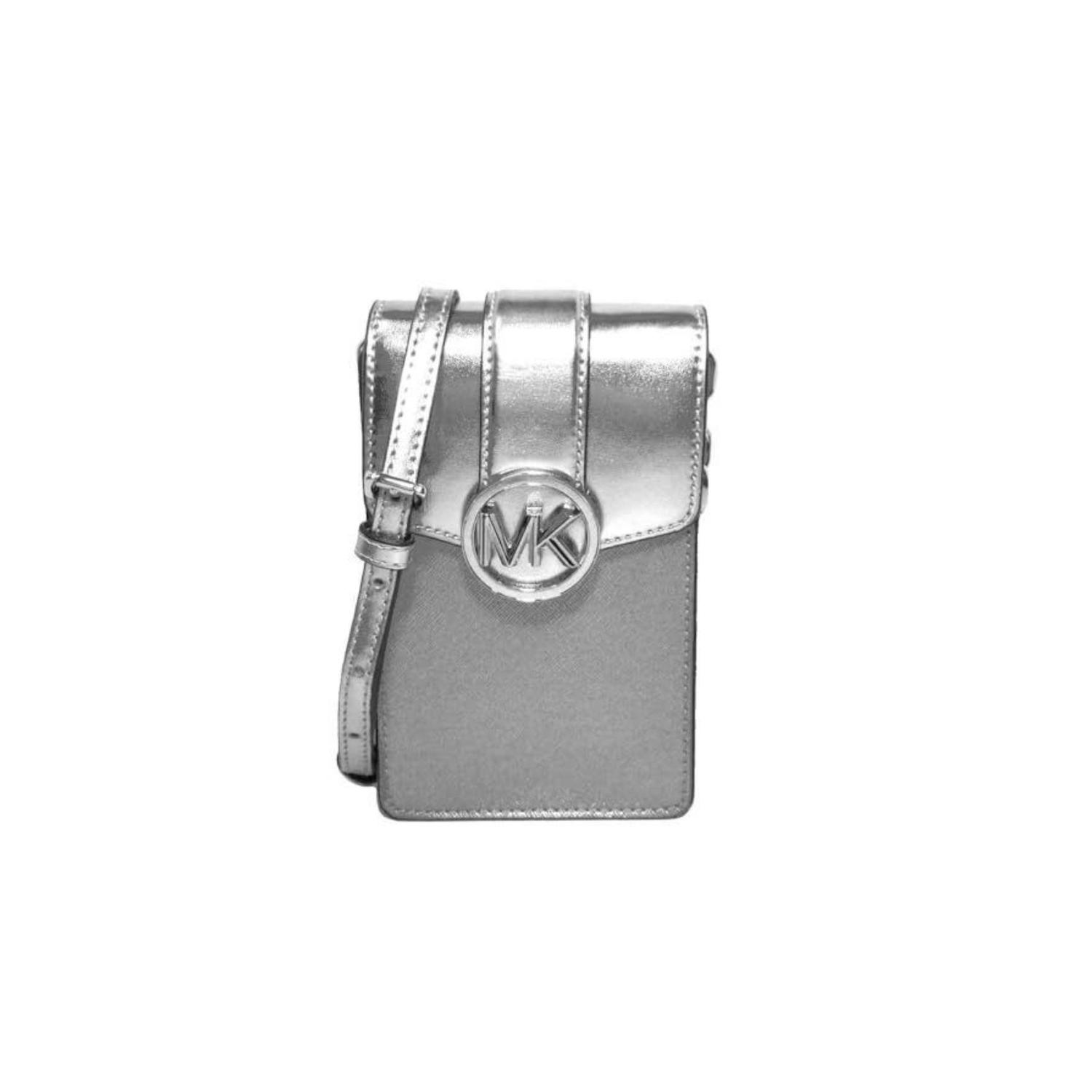 CROSSBODY PORTA CELULAR MICHAEL KORS CARMEN PLATEADO TAMAÑO TALLA ÚNICA - 1