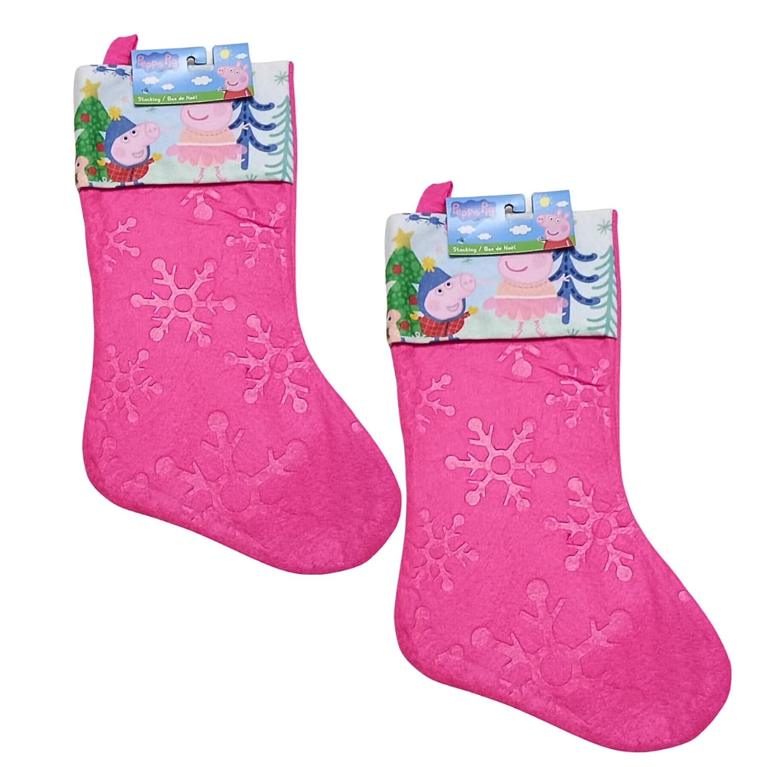 PACKX2 BOTA NAVIDEÑAS PEPPA PIG - ROSADA TAMAÑO TALLA ÚNICA - 1
