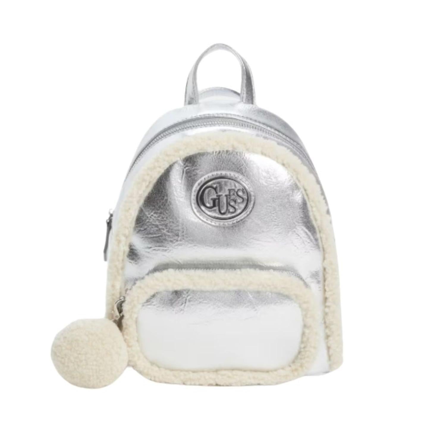 MOCHILA MUJER GUESS GINA SHERPA - SILVER TAMAÑO TALLA ÚNICA - 1