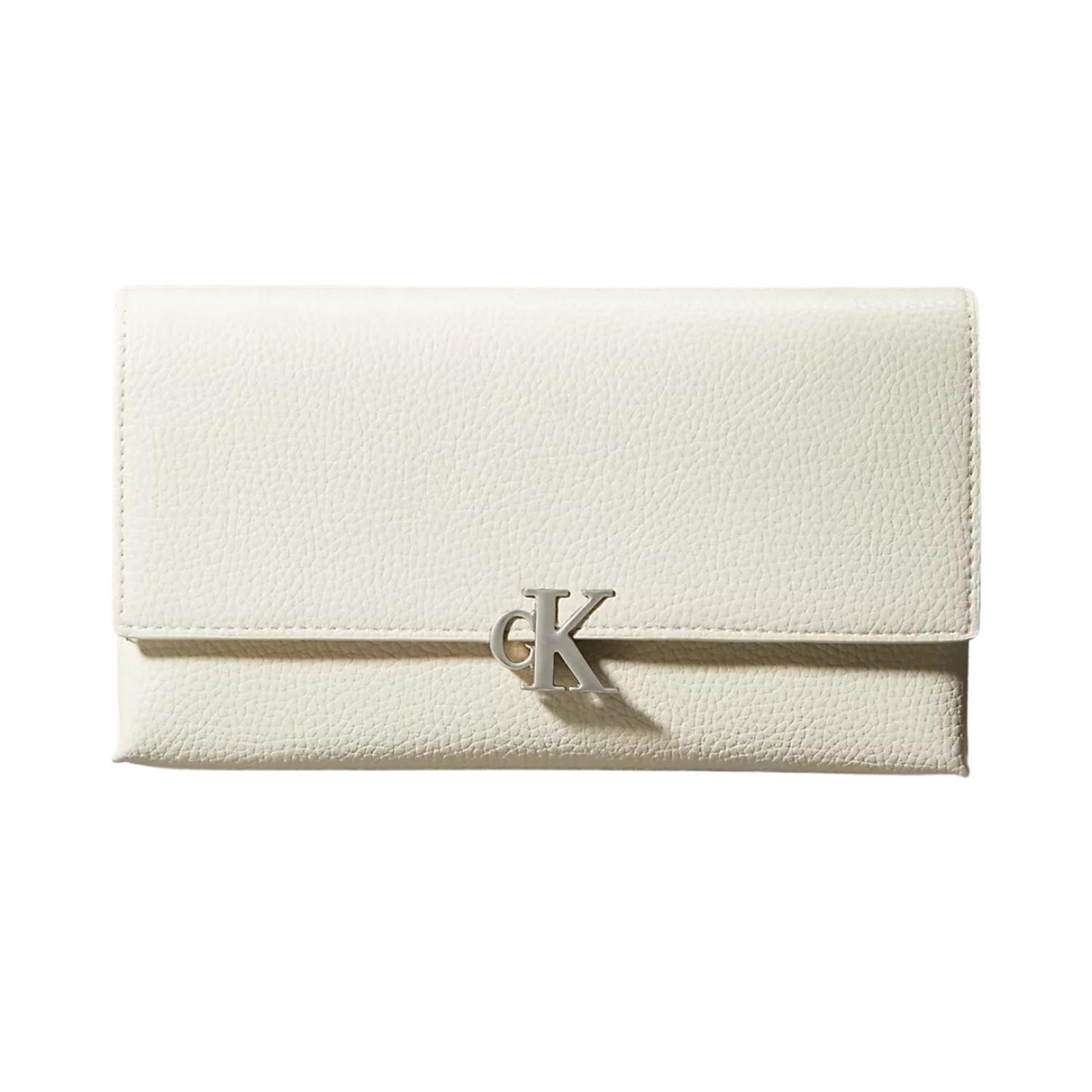 CARTERA CROSSBODY CALVIN KLEIN SLIM ARCHIVE HARDWARE - BLANCO TAMAÑO TALLA ÚNICA - 1