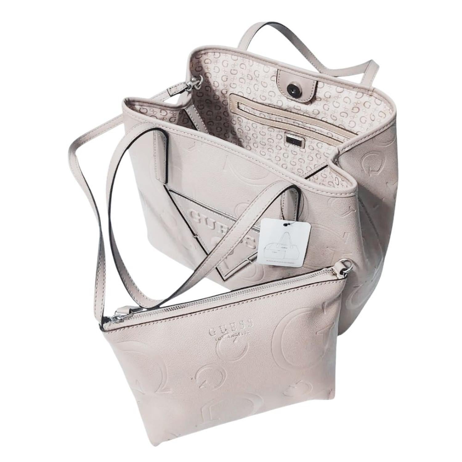 SETX2 CARTERA GUESS PORTINI TRAP TOTE - BLANCO - 3