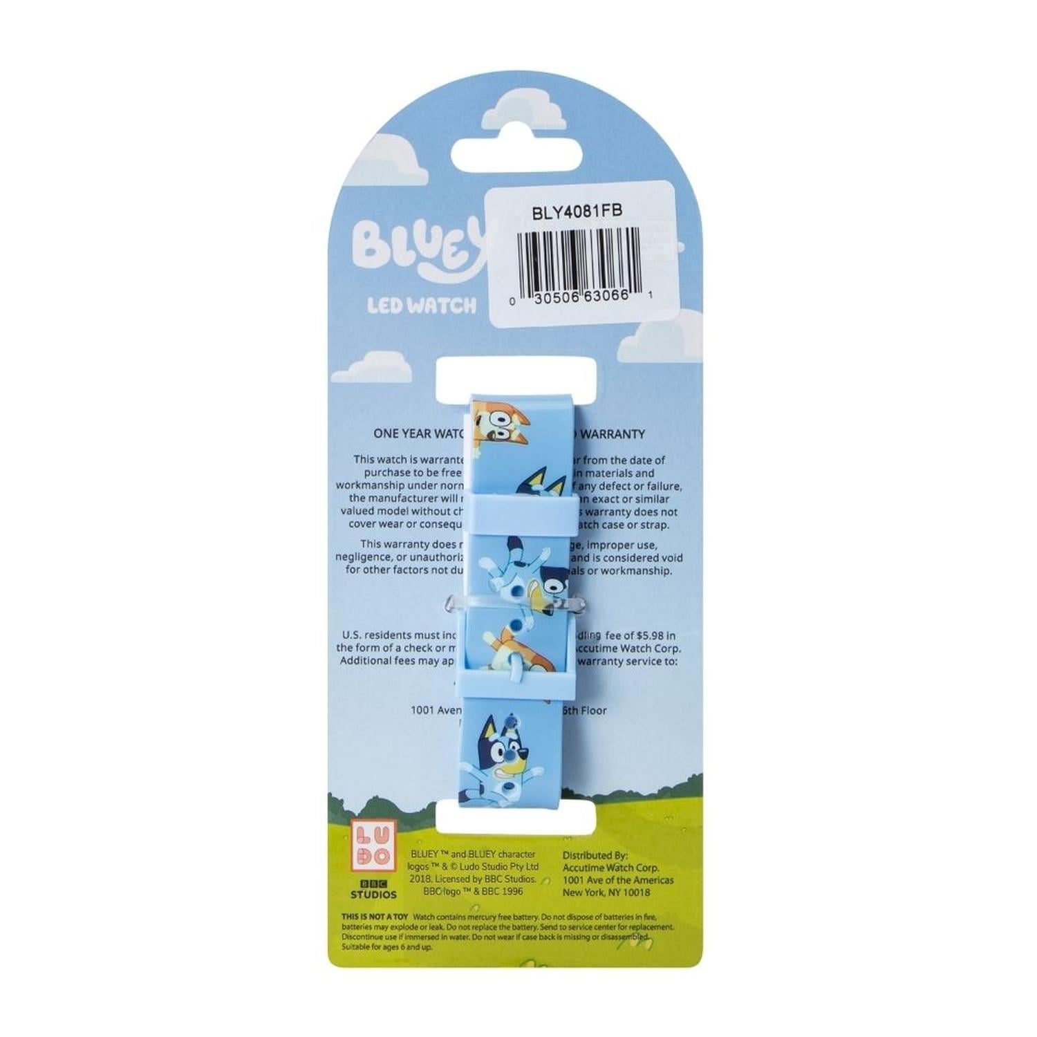 RELOJ LED PARA NIÑOS BLUEY - 4