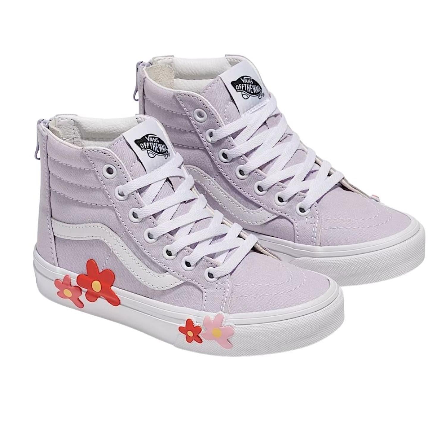 ZAPATILLAS PARA NIÑA VANS SK8-HI ZIP FLOWER - 1