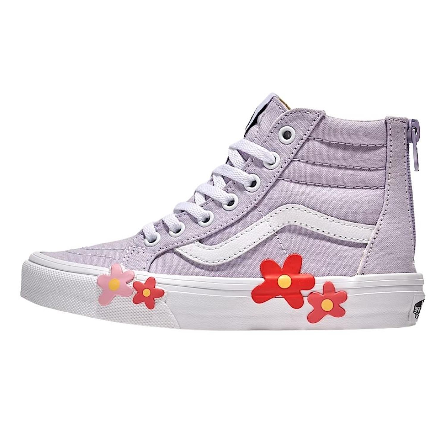 ZAPATILLAS PARA NIÑA VANS SK8-HI ZIP FLOWER - 2