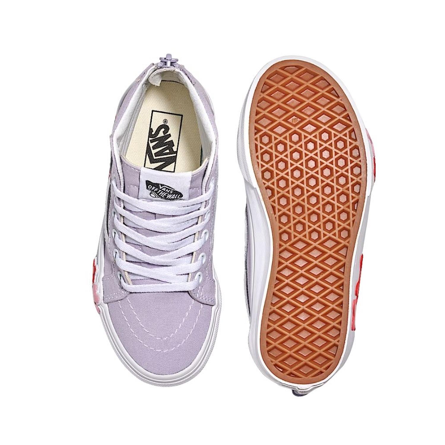 ZAPATILLAS PARA NIÑA VANS SK8-HI ZIP FLOWER - 3