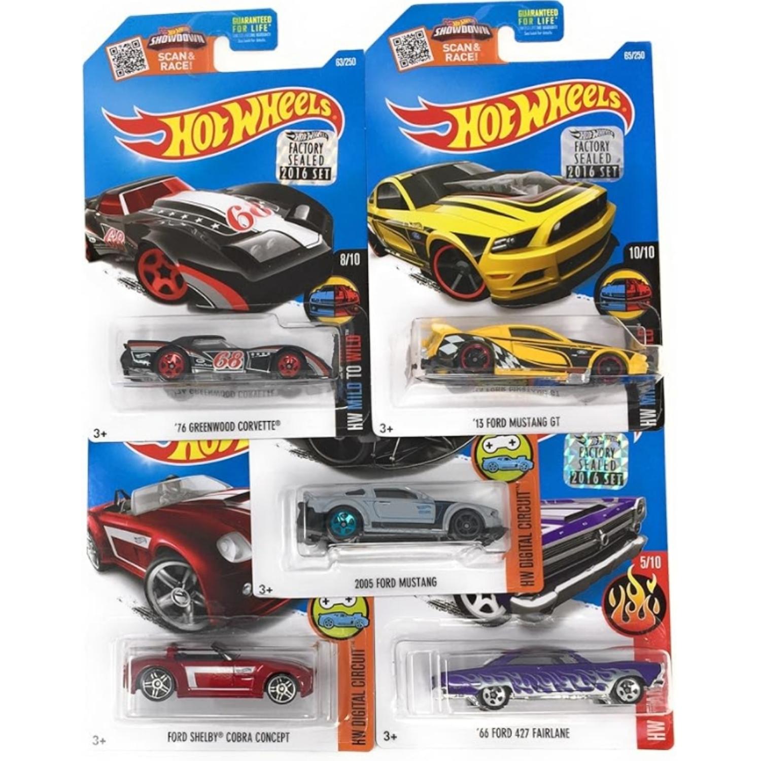 CARROS HOT WHEELS MUSCLE CAR MADNESS PACKX5 TAMAÑO TALLA ÚNICA - 1