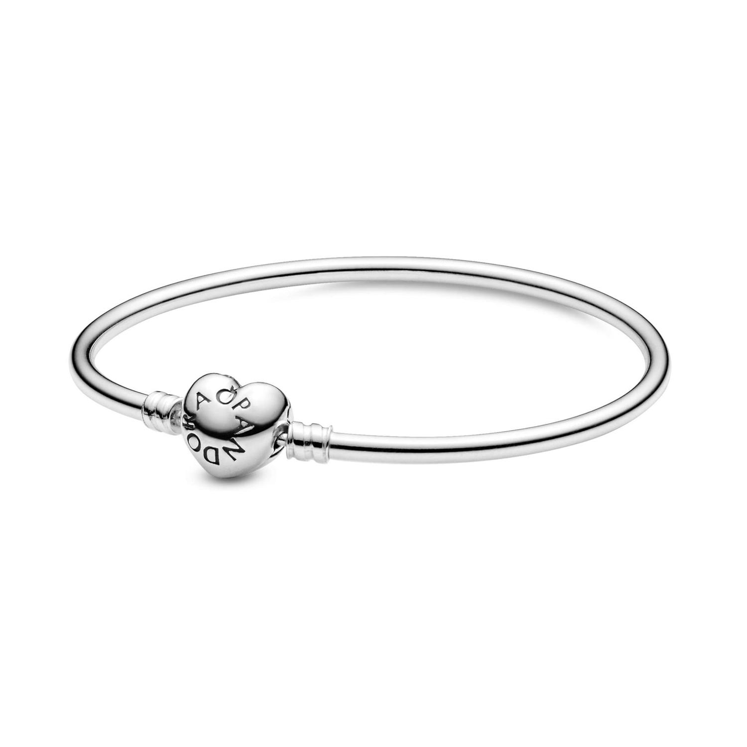 PULSERA DE PLATA PANDORA MOMENTS CON BROCHE DE CORAZÓN - 2