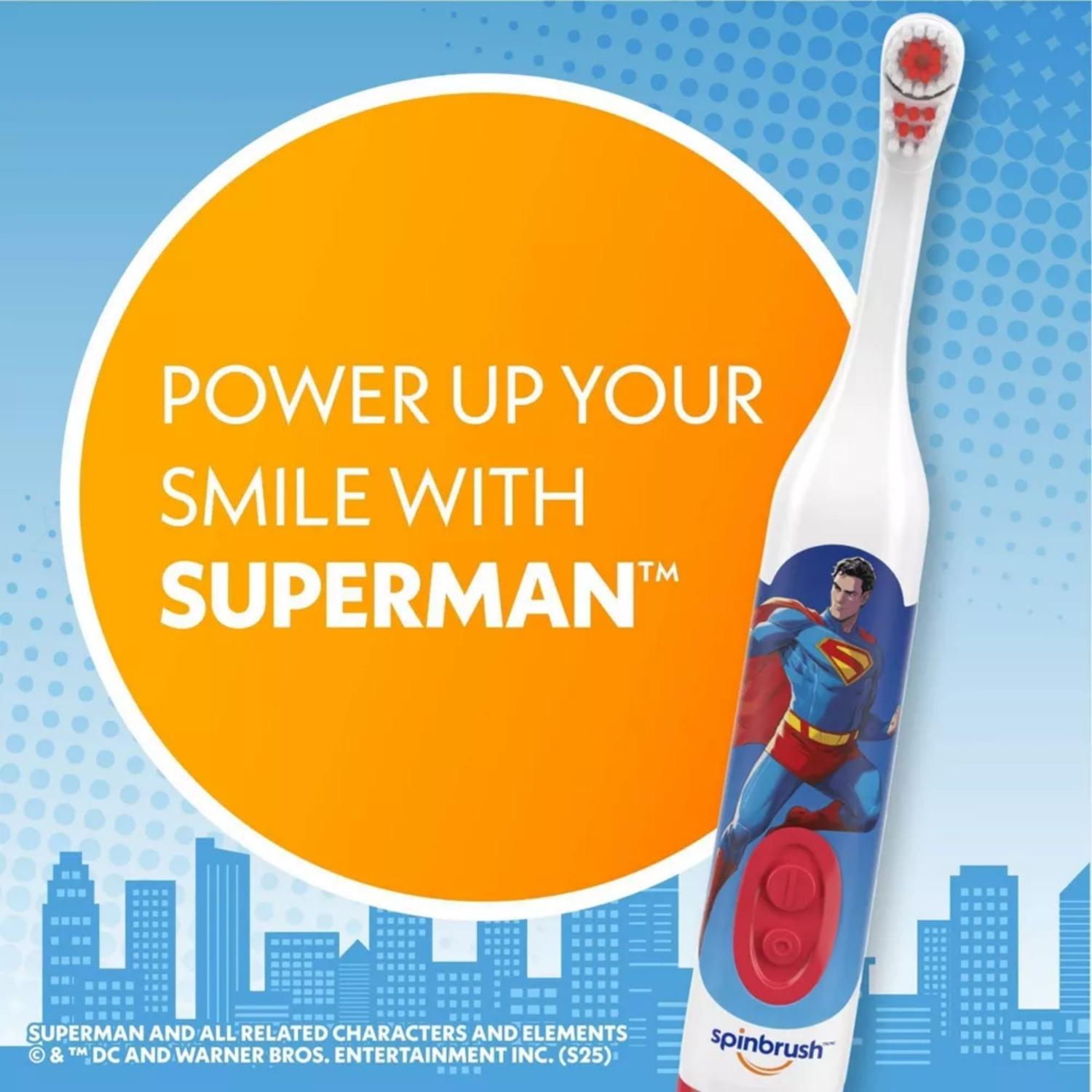 CEPILLO DE DIENTES ELECTRICO INFANTIL SPINBRUSH SUPERMAN - 3