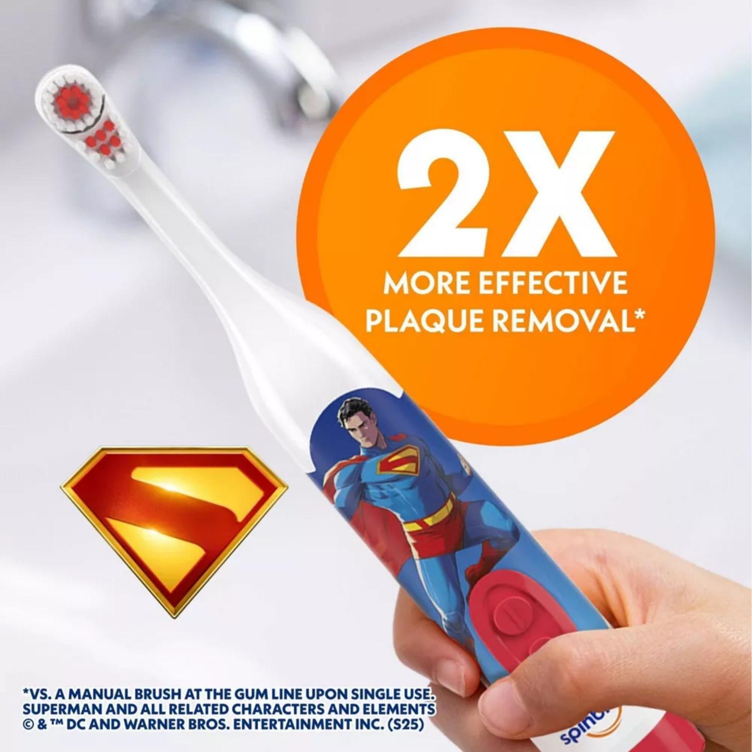 CEPILLO DE DIENTES ELECTRICO INFANTIL SPINBRUSH SUPERMAN - 4