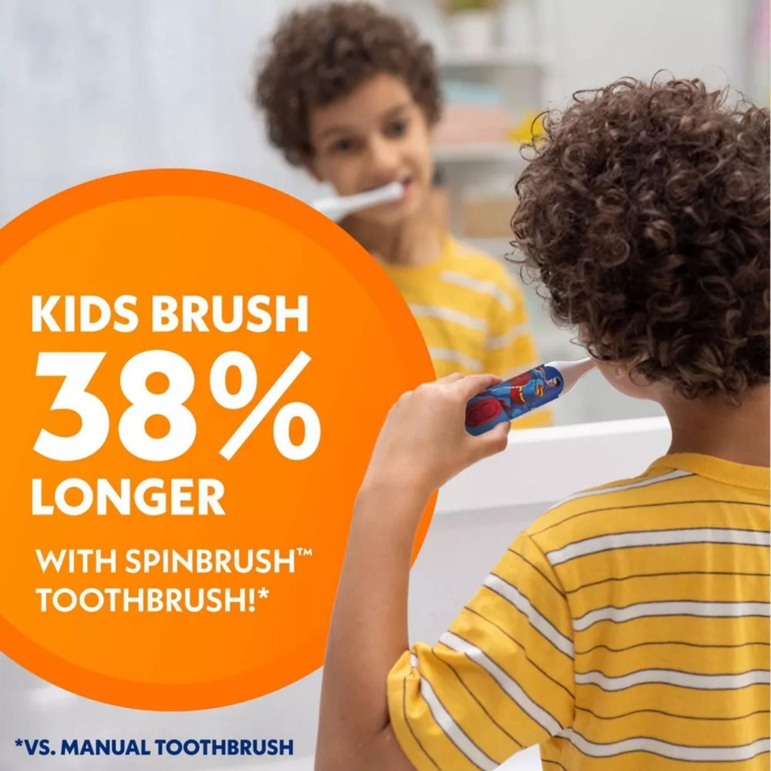 CEPILLO DE DIENTES ELECTRICO INFANTIL SPINBRUSH SUPERMAN - 5