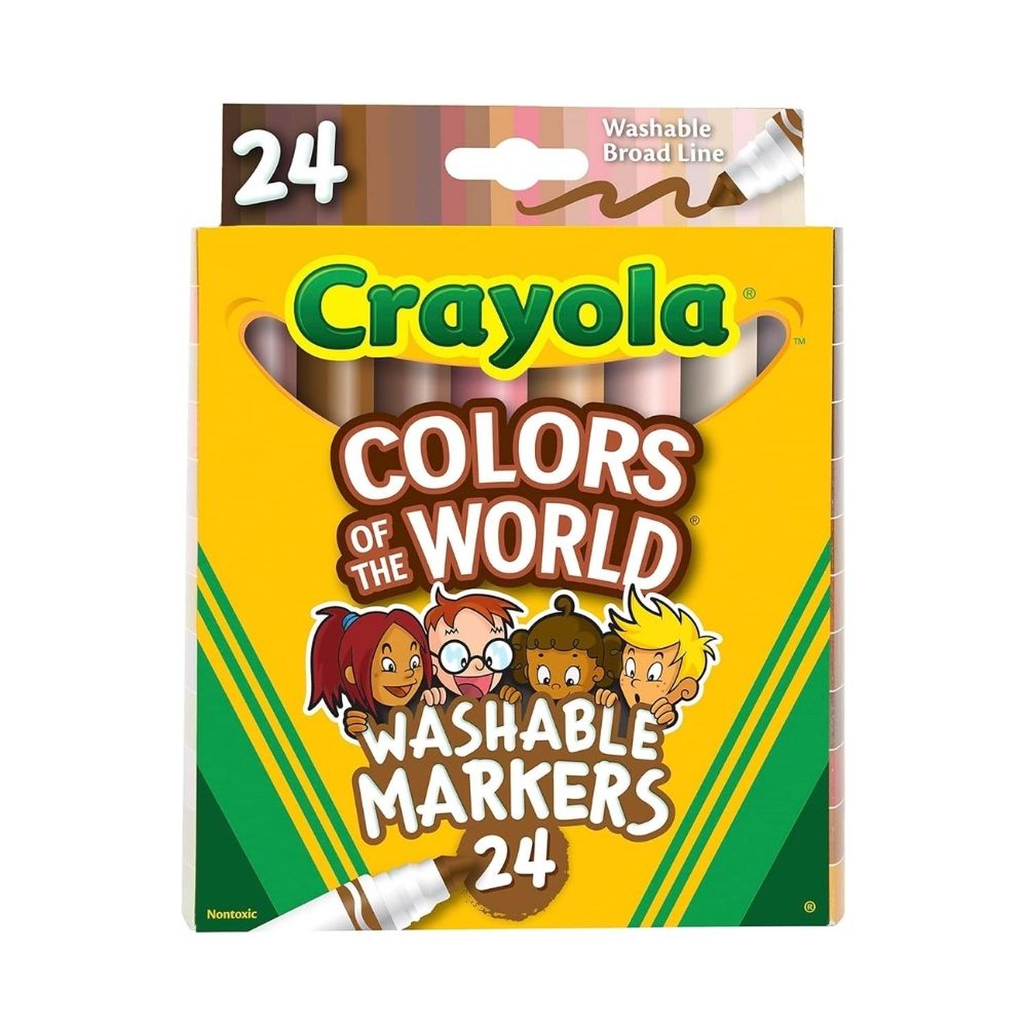 PLUMONES CRAYOLA COLOR OF THE WORLD - 24 UND - 1