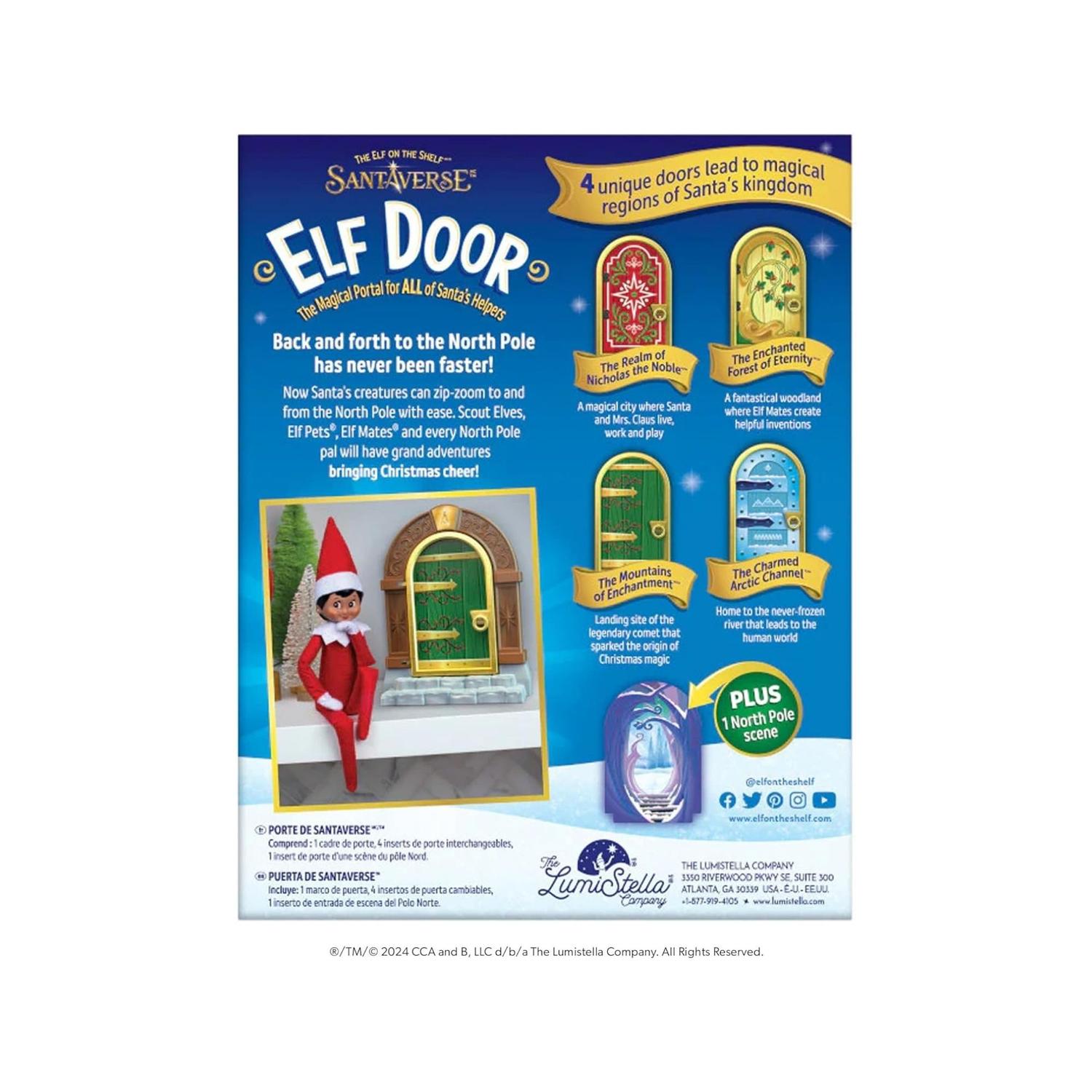 KIT DE PUERTAS THE ELF ON THE SHELF 4 DISEÑOS - 6 PIEZAS - 4