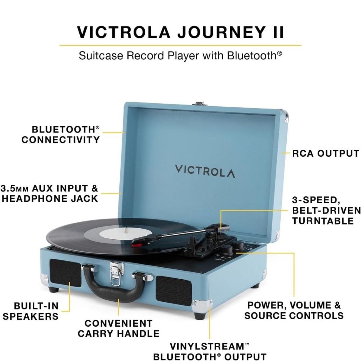 TOCADISCOS LONG PLAY VINILO VICTROLA JOURNEY II - 2