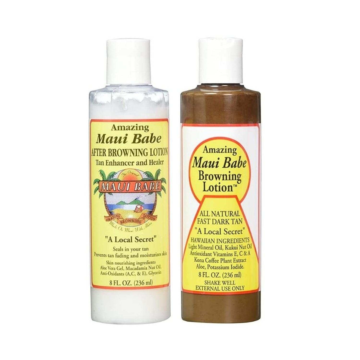 SET LOCION BRONCEADORES 8 OZ Y LOCIÓN AFTER BROWNING 8 OZ MAUI BABE - 1