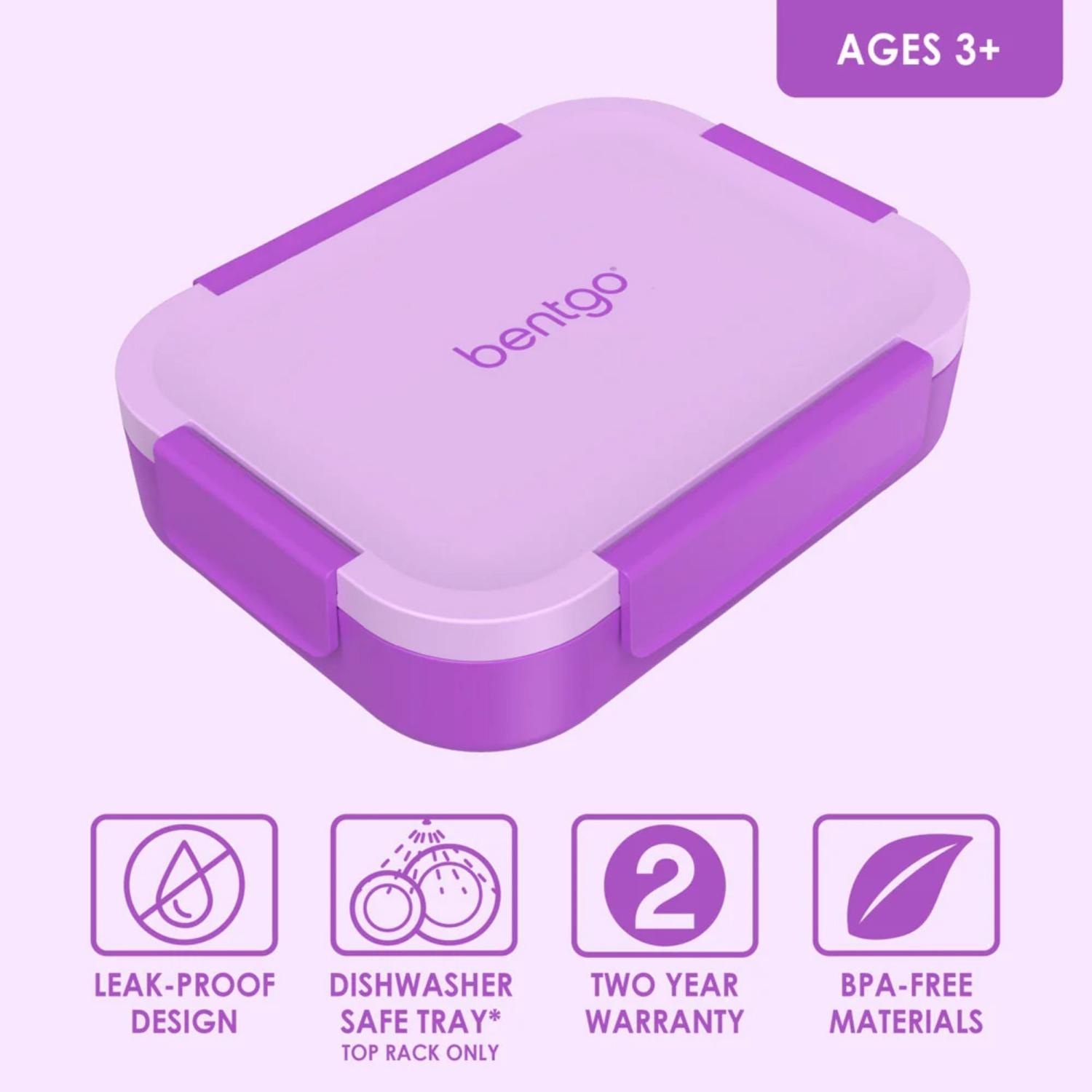 LONCHERA BENTGO KIDS SNAP Y GO - MORA - 4