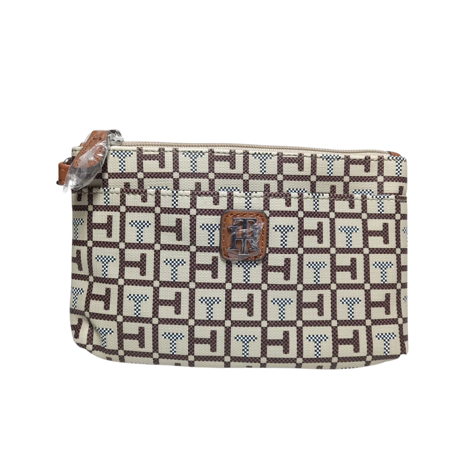 CARTERA DE MANO O WRISLET TOMMY HILFIGER MONOGRAM - MARRON TAMAÑO TALLA ÚNICA - 1