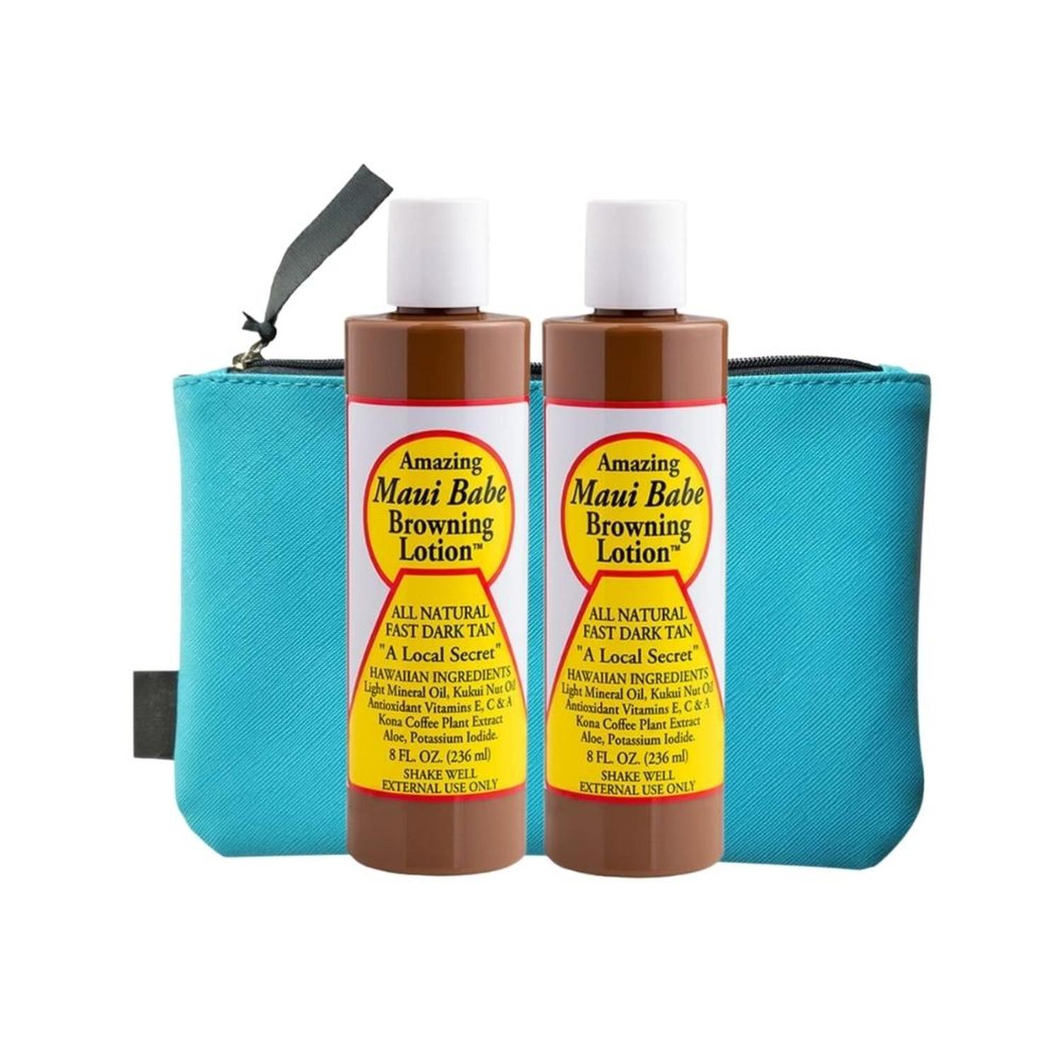 SETX2 LOCIÓN BRONCEADORA MAUI BABE BROWNING LOTION + NECESER - 1