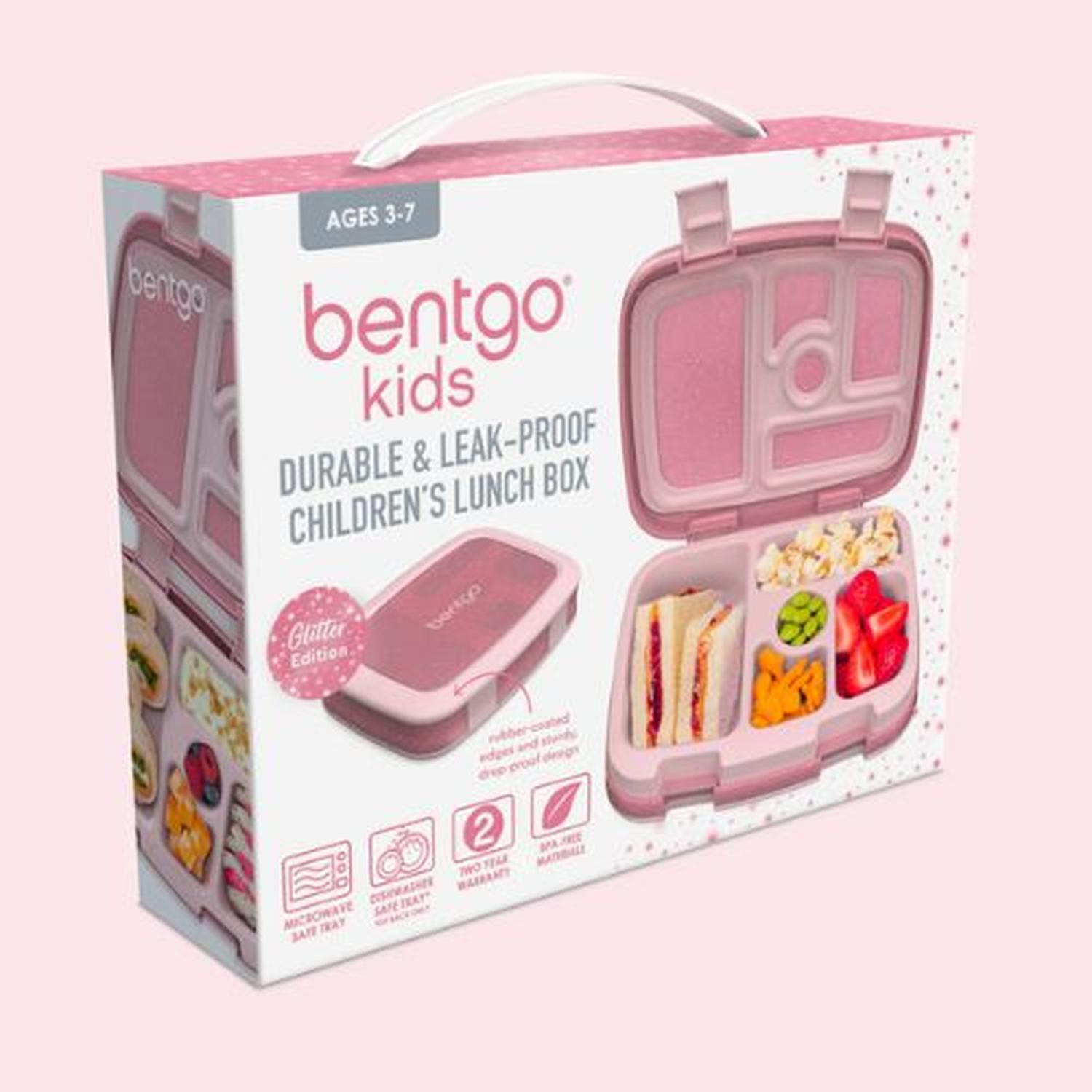 LONCHERA BENTGO KIDS LUNCH BOX - ROSA GLITTER - 4