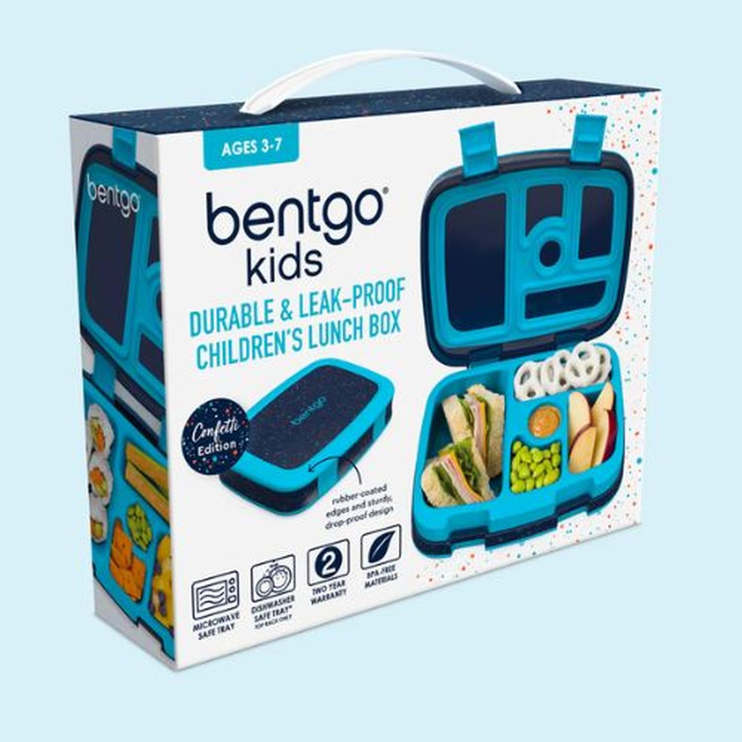 LONCHERA BENTGO KIDS LUNCH BOX - AZUL CONFETTI - 4