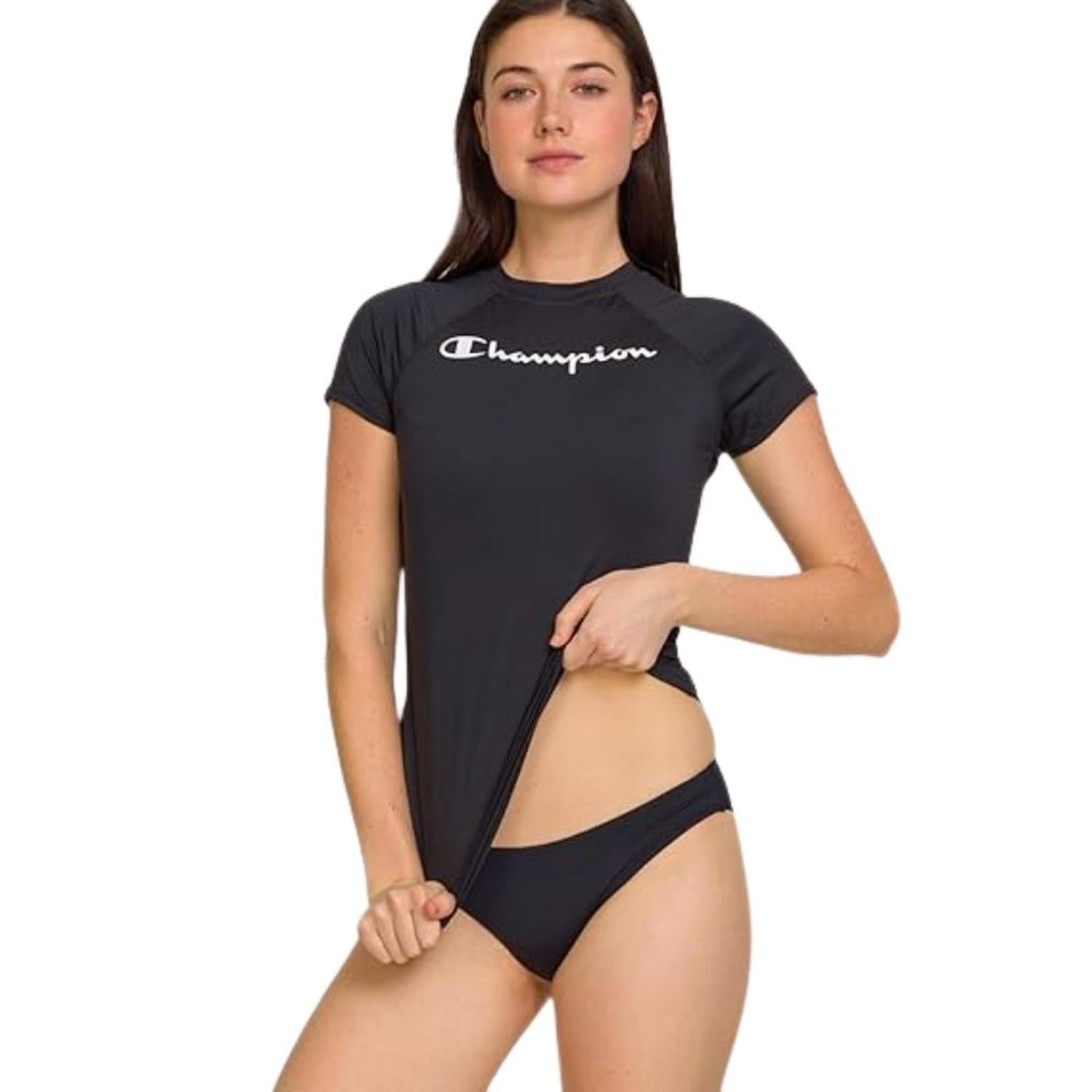 LICRA RASHGUARD MUJER CHAMPION MANGA CORTA - 3