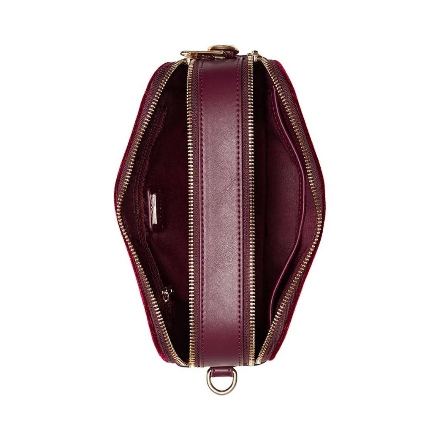 CARTERA CROSSBODY GUESS HOLLY - WINE VELVET - 3