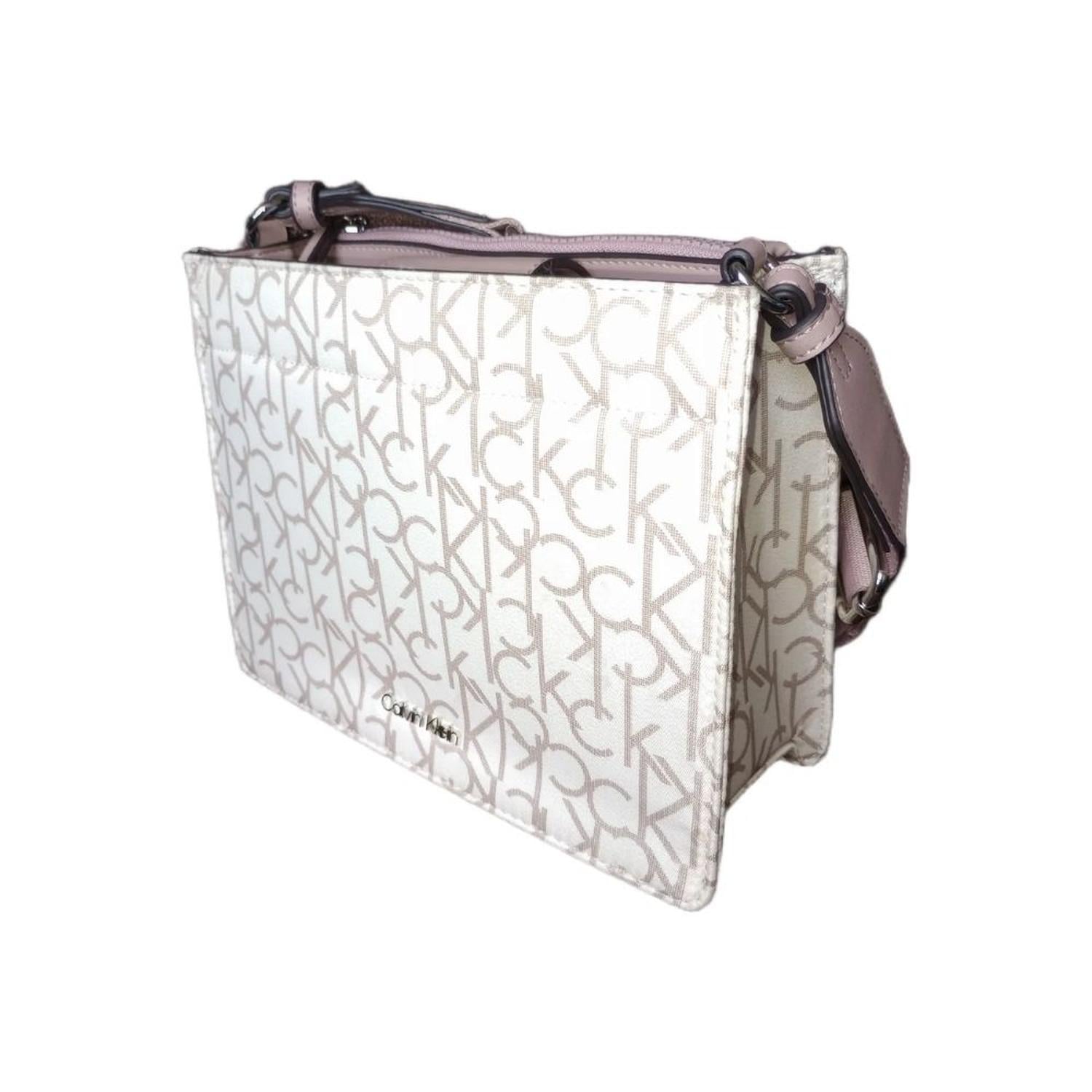 CARTERA CROSSBODY CALVIN KLEIN MONOGRAM - BEIGE - 3