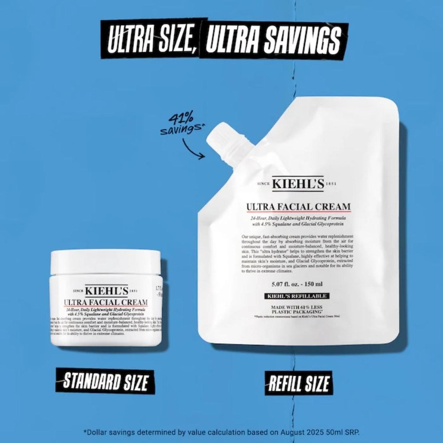 CREMA KIEHL'S ULTRA FACIAL CON ESCUALANO REFILL 150 ML - 7