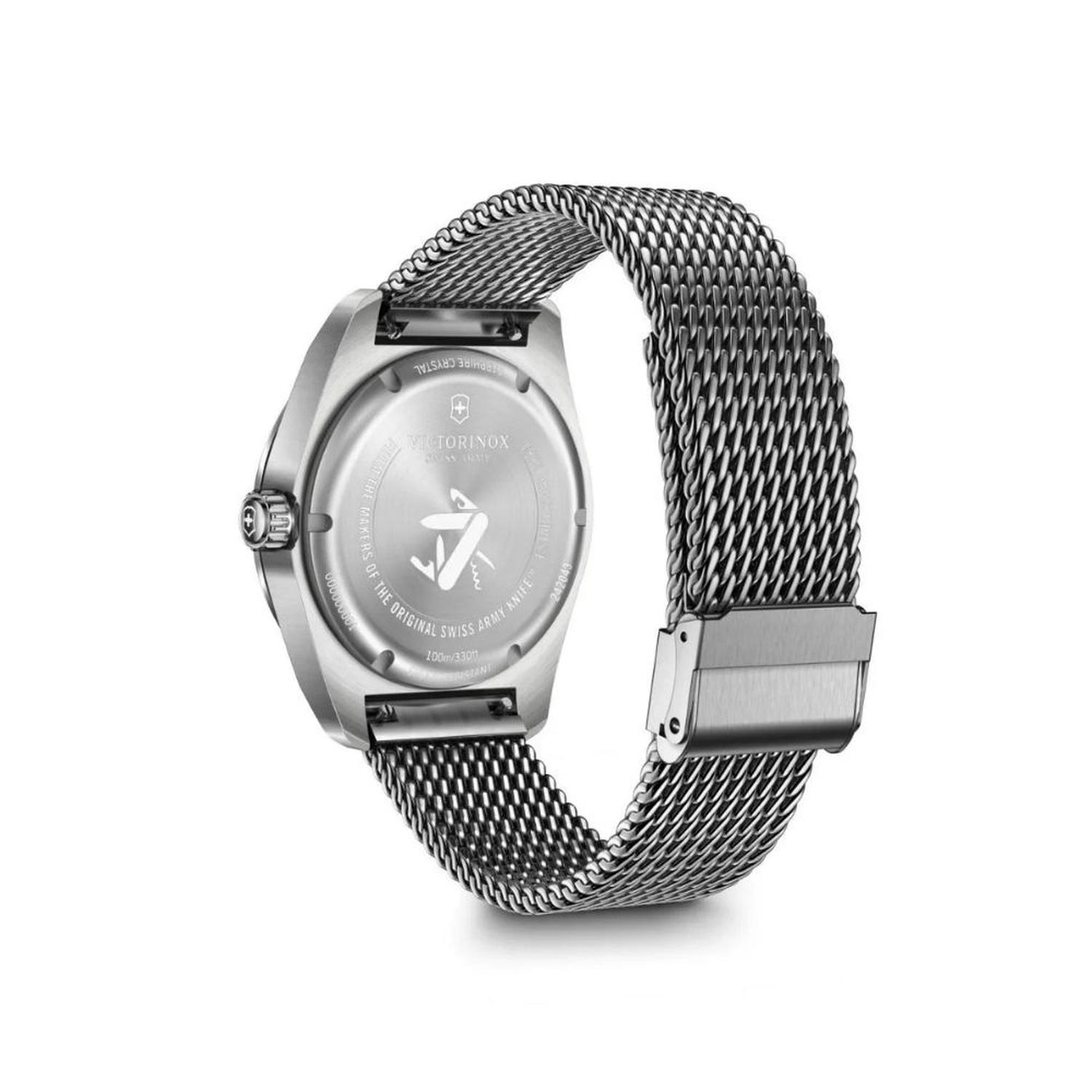 RELOJ CORREA DE ACERO VICTORINOX SWISS ARMY QUARTZ PLATA 242043 - 4