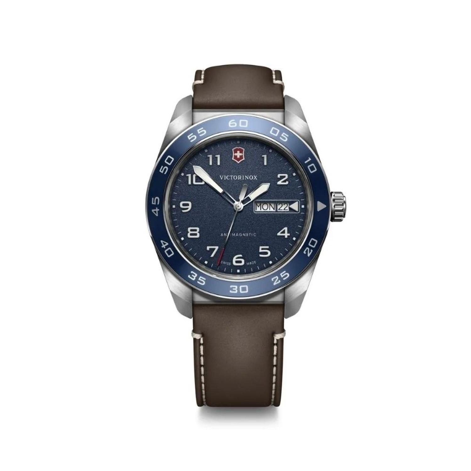 RELOJ CORREA DE CUERO VICTORINOX SWISS ARMY QUARTZ MARRON 242040 - 1