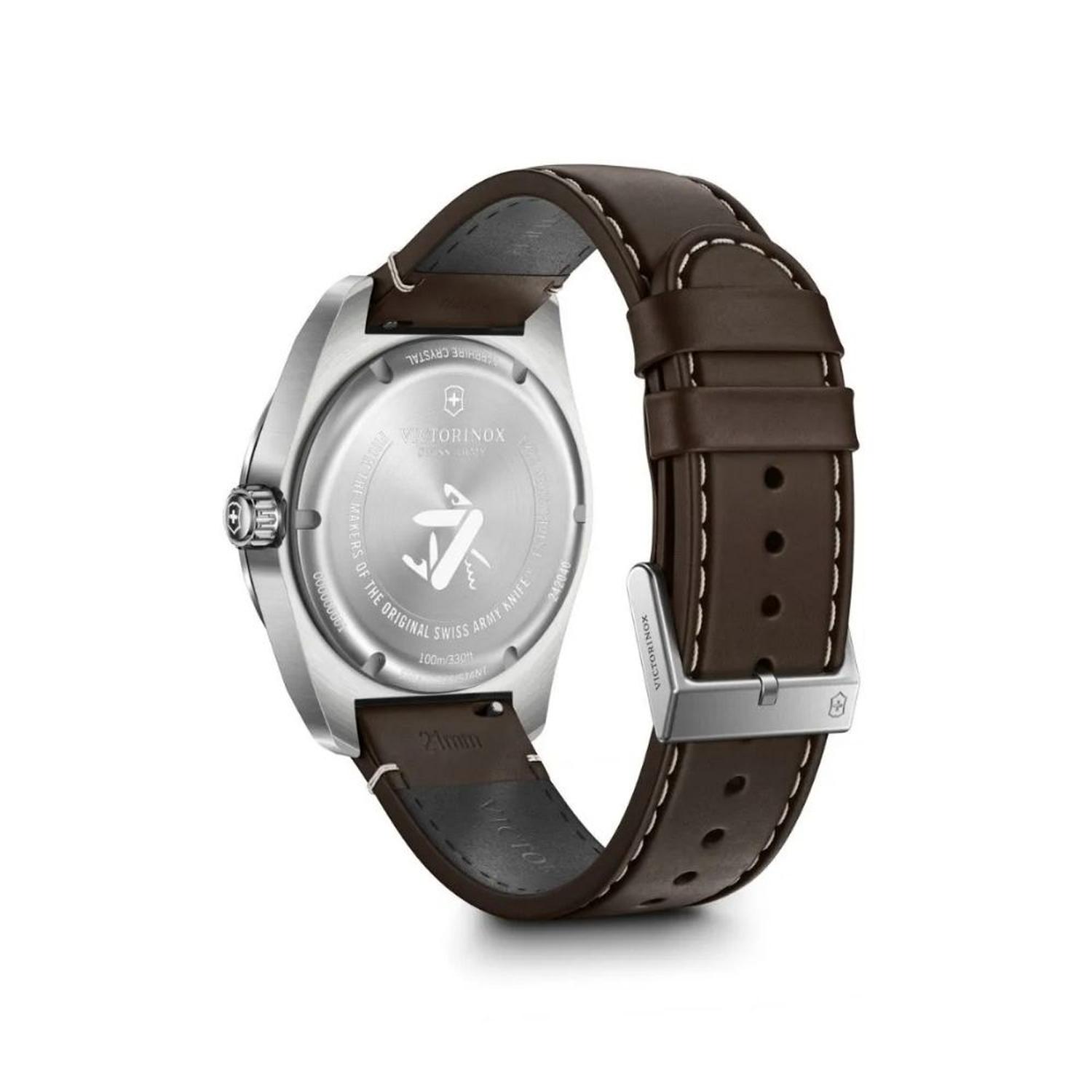 RELOJ CORREA DE CUERO VICTORINOX SWISS ARMY QUARTZ MARRON 242040 - 4