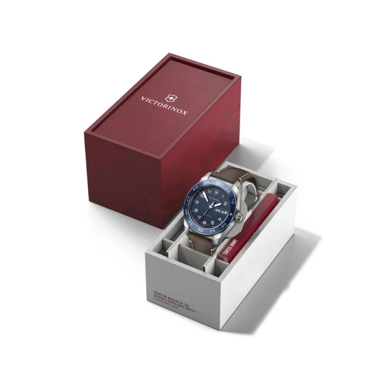 RELOJ CORREA DE CUERO VICTORINOX SWISS ARMY QUARTZ MARRON 242040 - 5