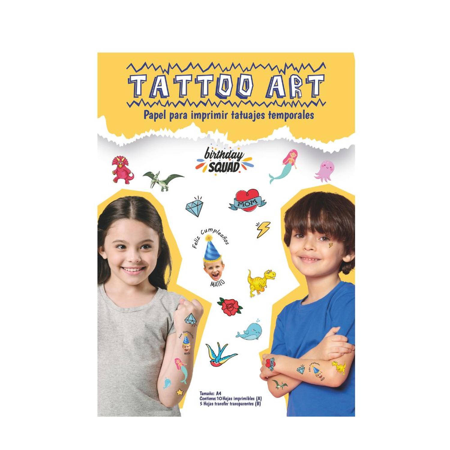 PAPEL IMPRESION TATUAJES TATTOO ART SETX10 - 1
