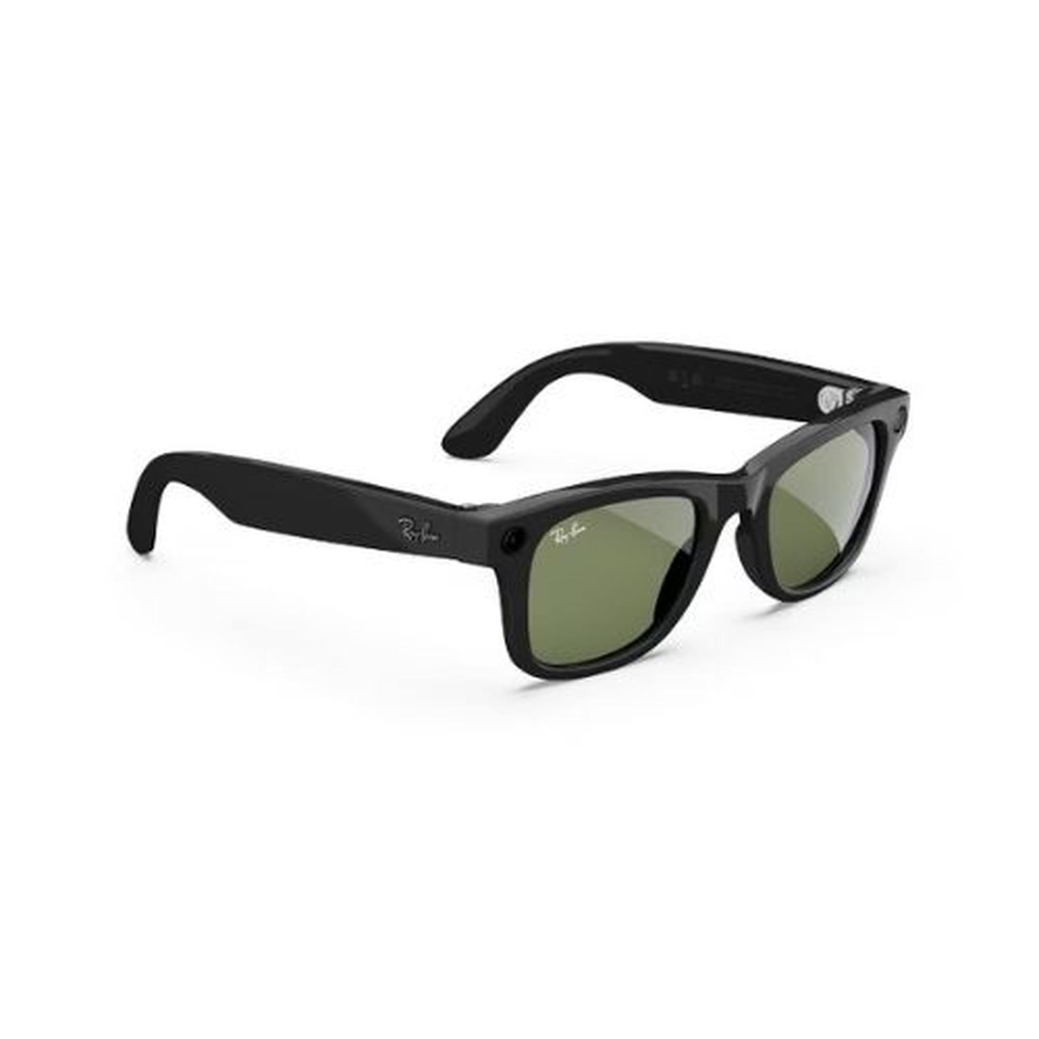 LENTES INTELIGENTES RAY-BAN META WAYFARER (GEN 1) CON META AI - NEGRO BRILLANTE LUNA VERDE - 3