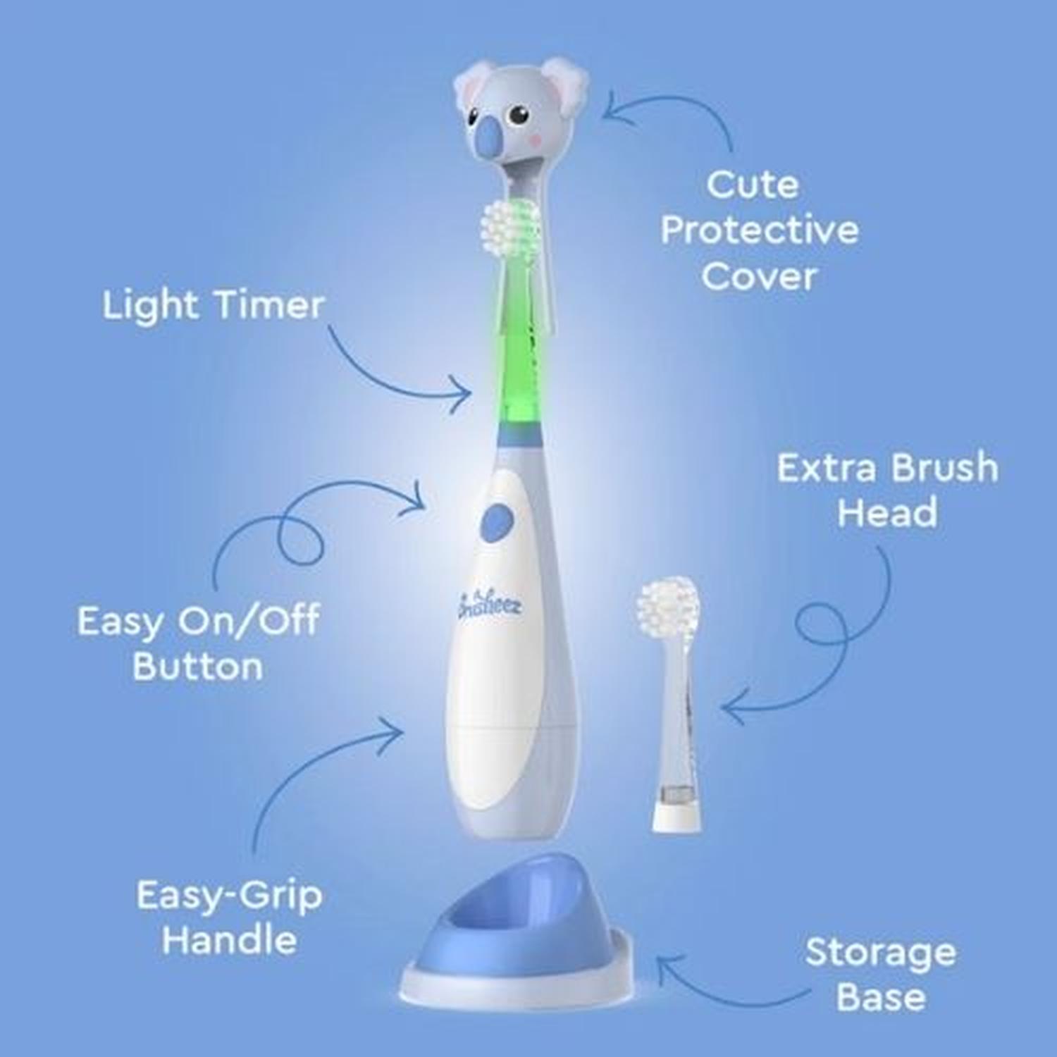 SET CEPILLO DE DIENTES ELECTRICO BRUSHEEZ PARA TODDLER 1-3 AÑOS - KOALA - 5