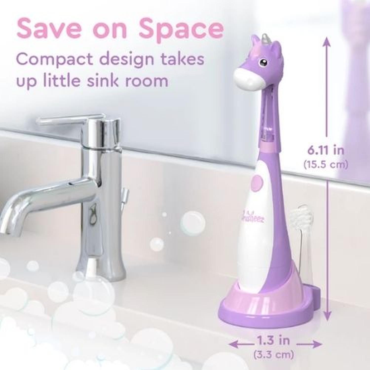 SET CEPILLO DE DIENTES ELECTRICO BRUSHEEZ PARA TODDLER 1-3 AÑOS - UNICORNIO - 6