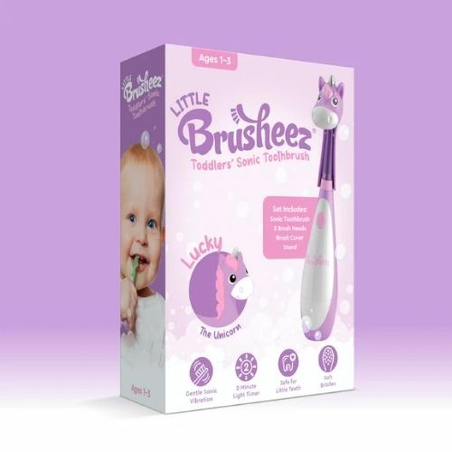 SET CEPILLO DE DIENTES ELECTRICO BRUSHEEZ PARA TODDLER 1-3 AÑOS - UNICORNIO - 7