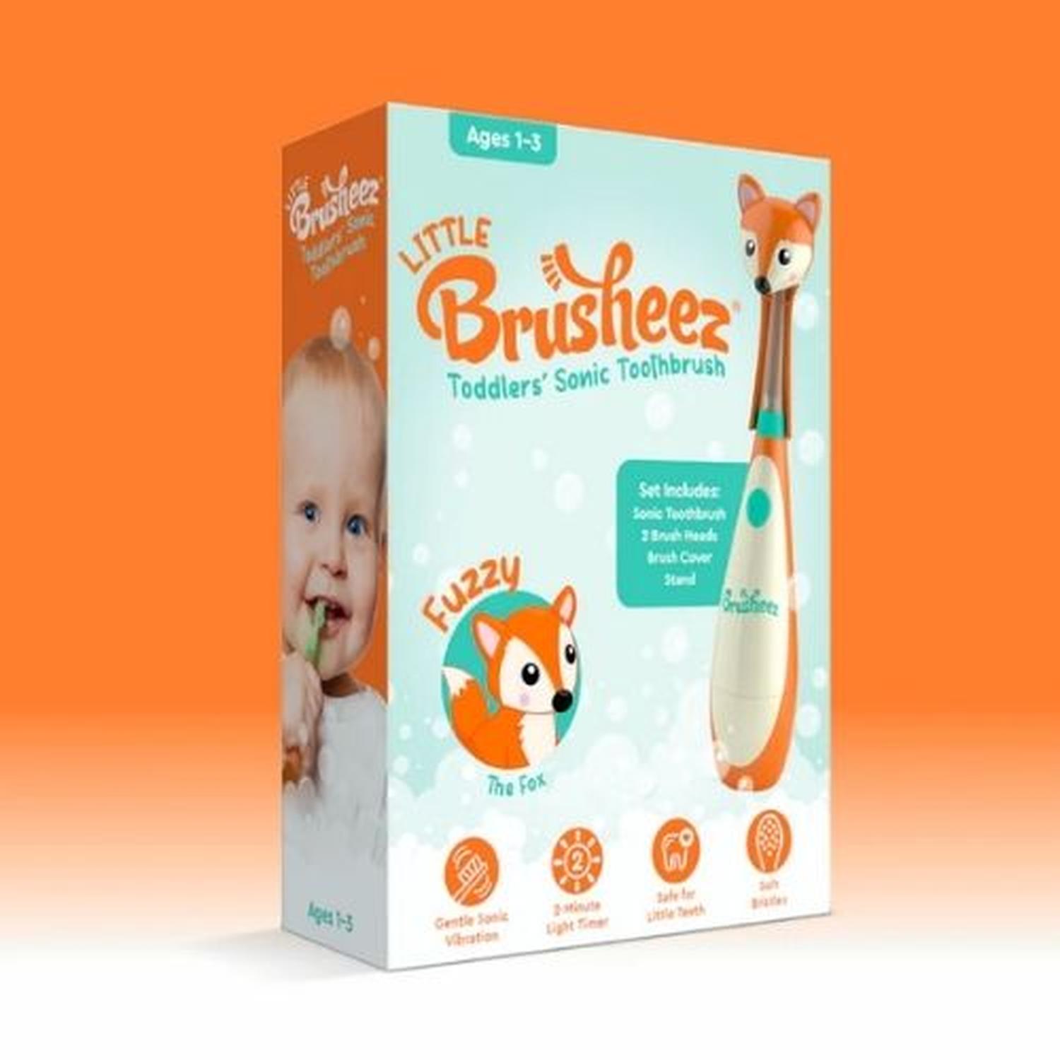 SET CEPILLO DE DIENTES ELECTRICO BRUSHEEZ PARA TODDLER 1-3 AÑOS - ZORRO - 7