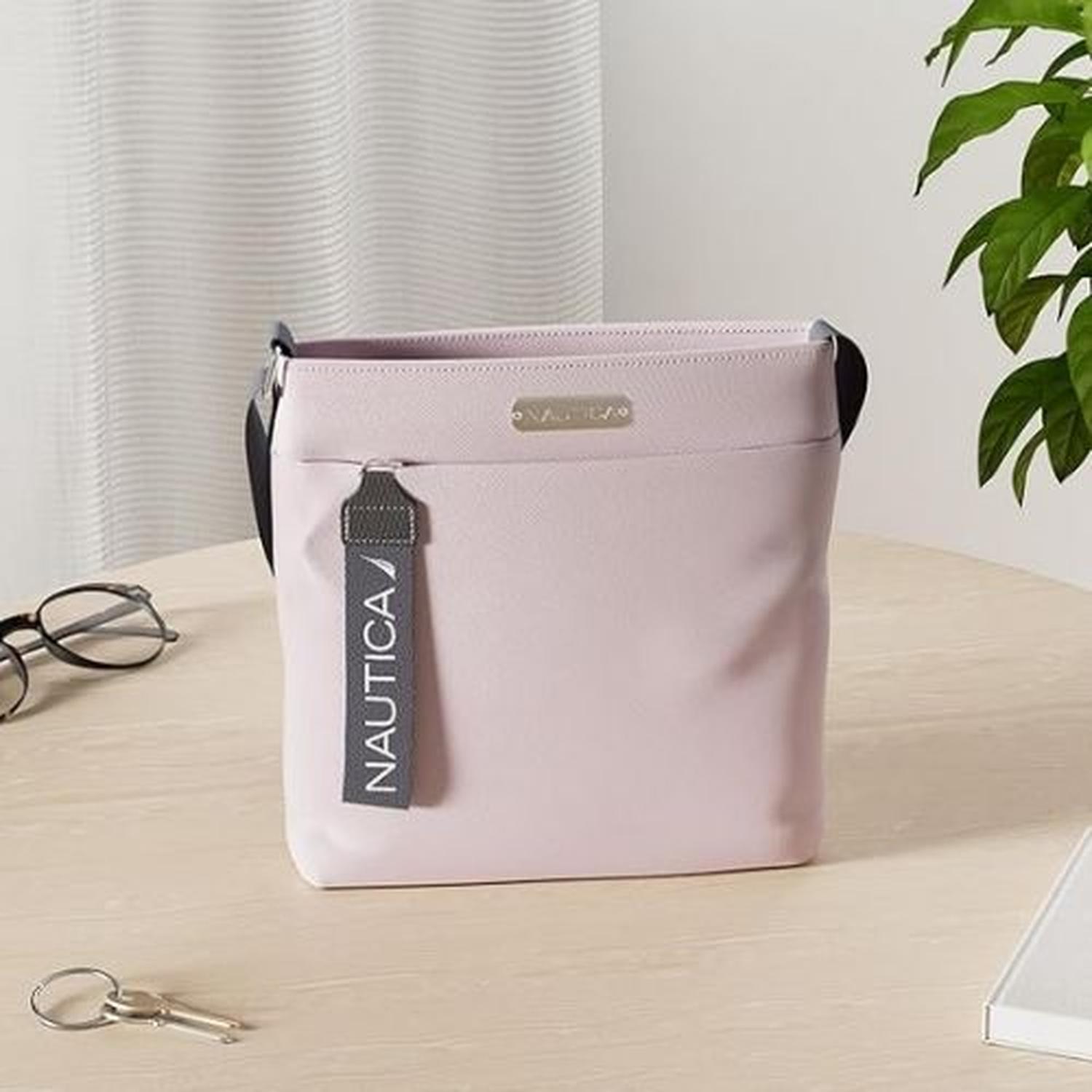 CARTERA CROSSBODY NAUTICA DIVER NYLON - LILAC ROSA - 3