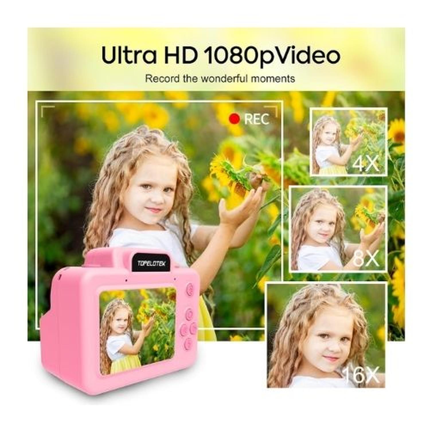 CAMARA FOTOGRAFICA DE IMPRESIÓN INSTANTÁNEA CON 3 ROLLOS DE PAPEL - ROSA - 3