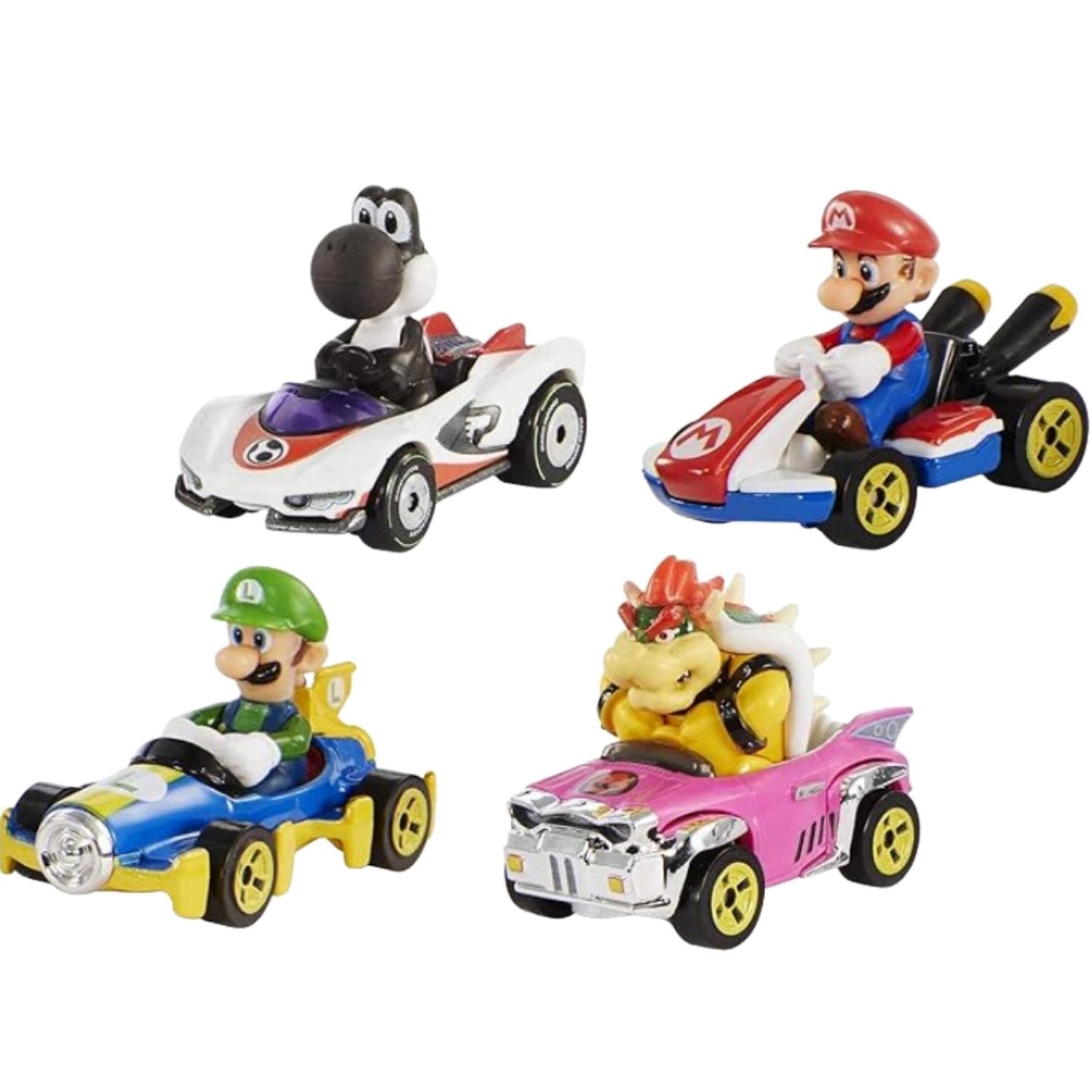 CARROS HOT WHEELS MARIO KART - PAQUETE X 4 TAMAÑO TALLA ÚNICA - 1